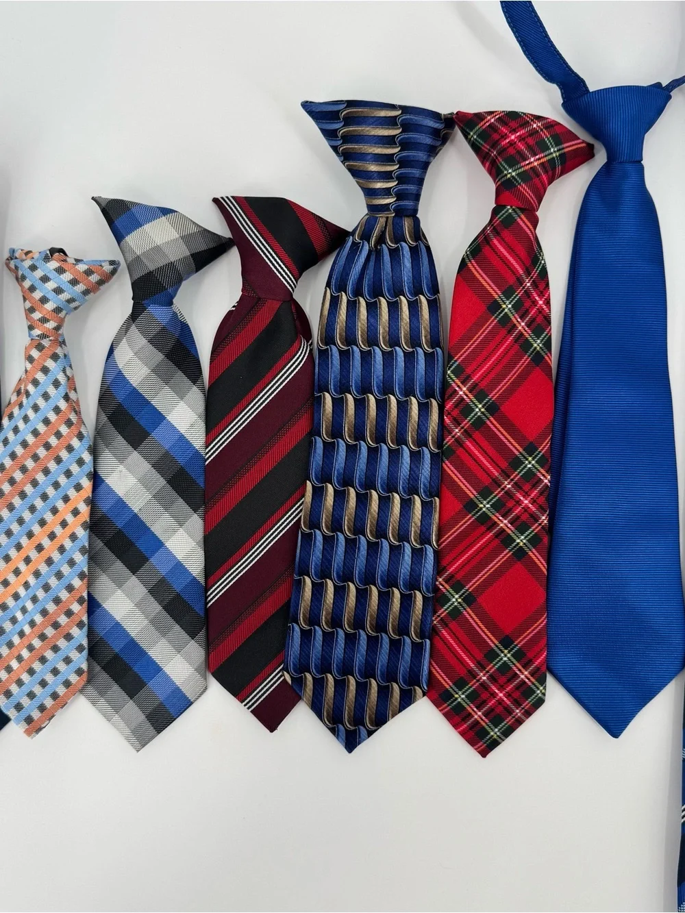 Little Boy’s Lot of Neck Ties Bundle Clip on, Zip, and Tie
